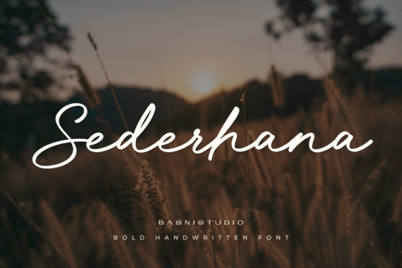 Capturing Effortless Charm: The Sederhana Script Typeface