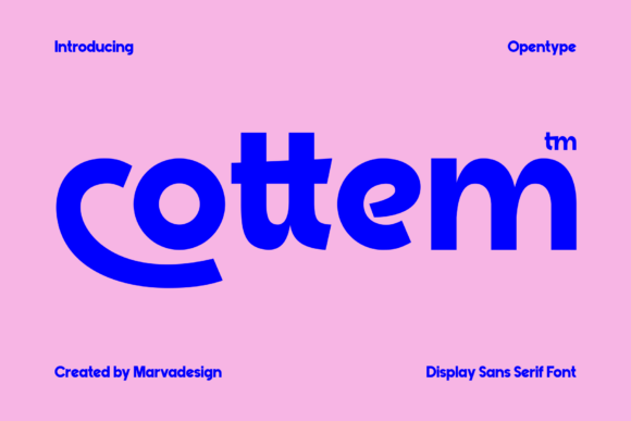 Cottem: A Typeface That Balances Boldness and Approachability
