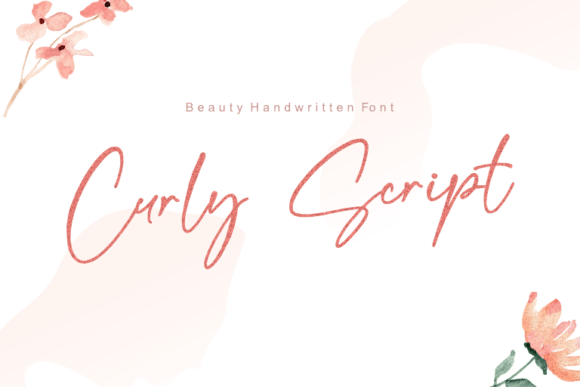 Curly Script: The Sweet Handwritten Font for Creative Projects