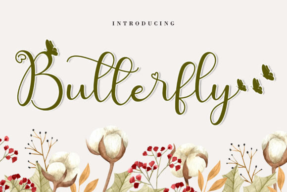 Cute Butterfly: A Script Font That Feels Like a Love Letter