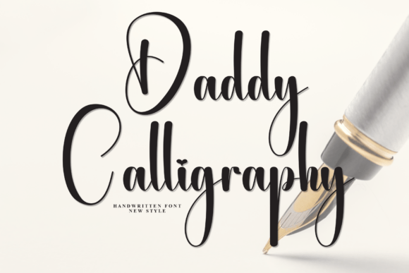 Daddy Calligraphy: A Handwritten Font That Feels Like a Hug
