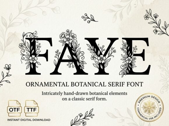 Faye: A Display Typeface with Unmistakable Character