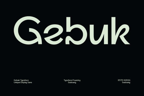 Gebuk: The Bold Display Font That Demands Attention