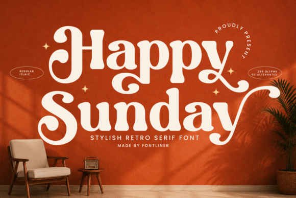Happy Sunday: The Retro Serif Font for Unforgettable Headlines