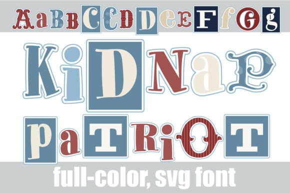 Kidnap Patriot: A Vintage Ransom Note Font for Edgy Projects