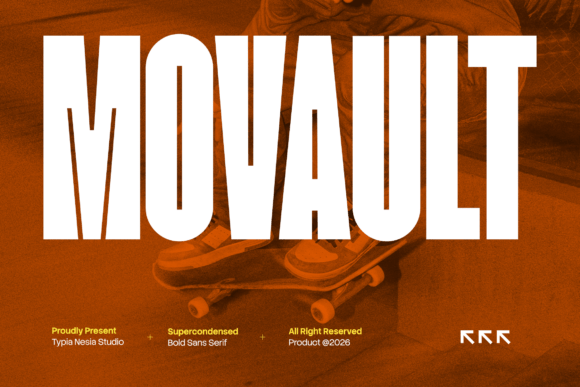 Movault: The Bold Super Condensed Font for Modern Brands