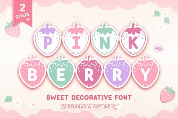 Pink Berry: A Sweet Typeface for Charming Designs