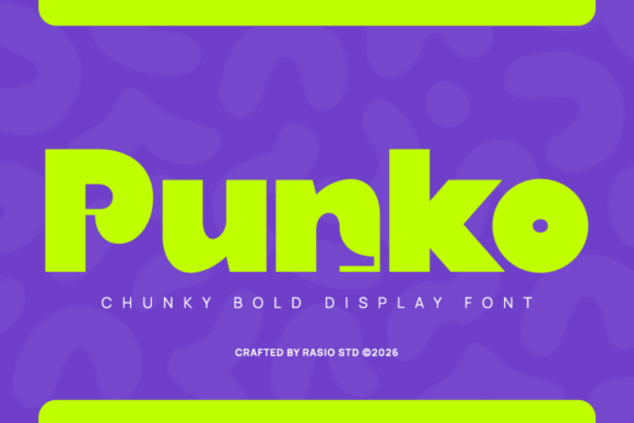 Punko: The Chunky Display Font That Demands Attention