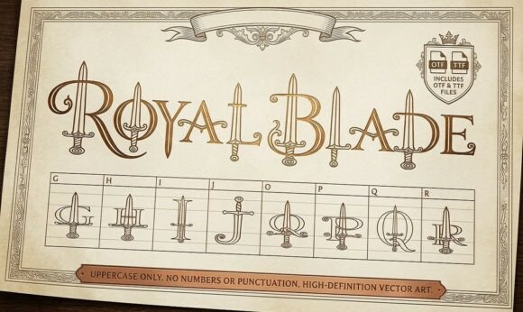 Royal Blade: Where Medieval Craft Meets Modern Typography