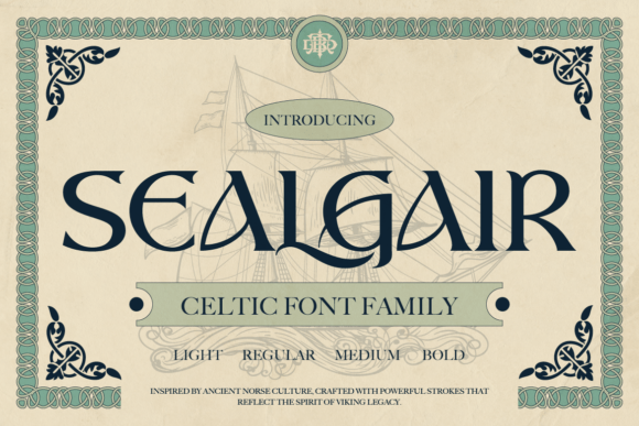 Sealgair: The Celtic Typeface for Legends and Modern Brands