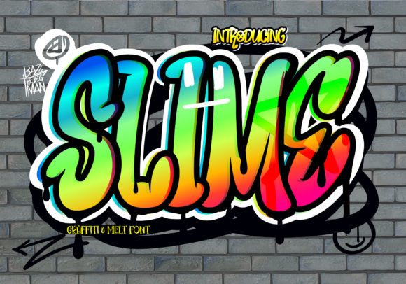 Slime Font: A Street Art Typeface for Bold Branding