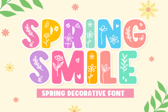 Spring Smile: A Bold Typeface for Playful, Confident Designs