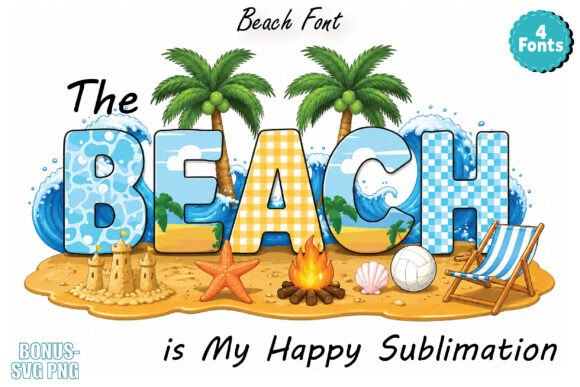 The Beach: A Font That Captures Sunny, Tropical Vibes