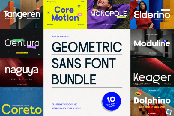 The Geometric Sans Bundle: Your Go-To for Modern, Clean Design