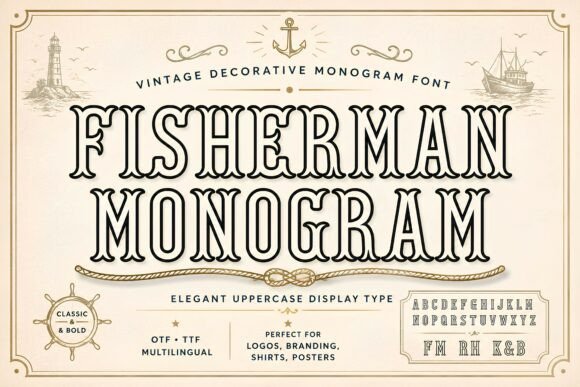Timeless Typography: The Allure of Fisherman Monogram